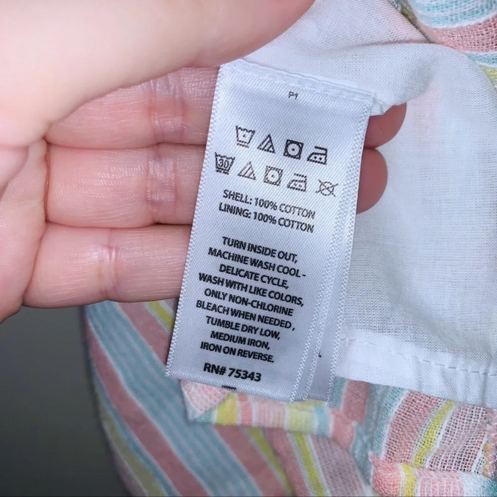 NWT Cynthia Rowley Baby Striped Chambray Dress